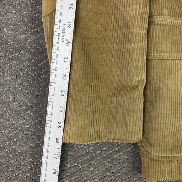 Lands End Corduroy Blazer Sport Coat Men's 41L Tan Elbow Patch Patches - Picture 13 of 15